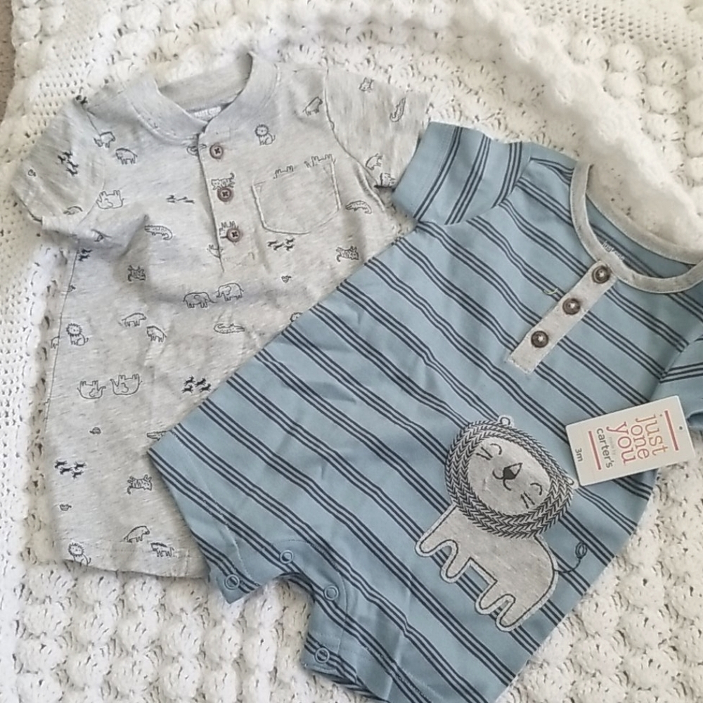 Two onesies by carters